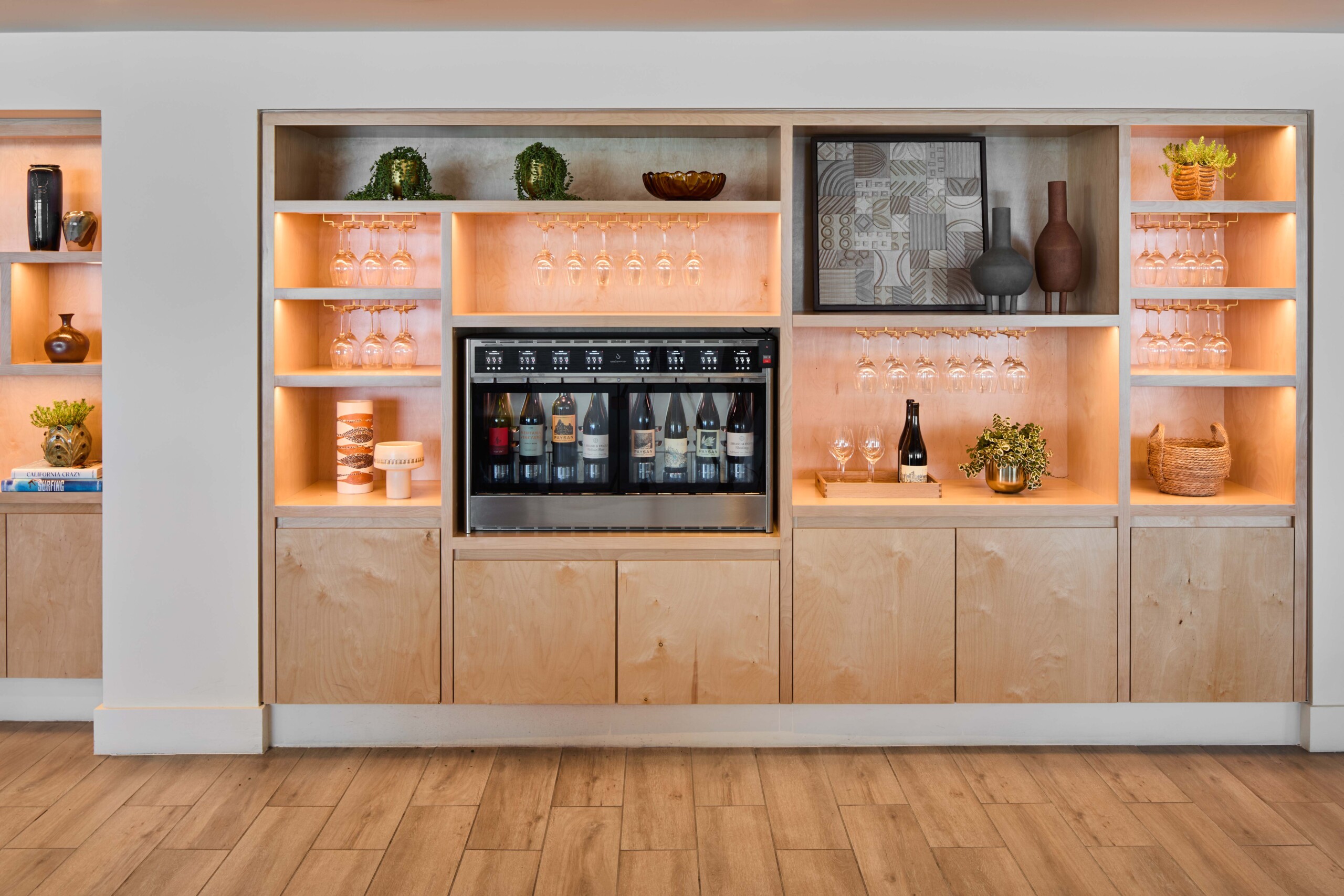 TRP MRYMB Lobby Wine Wall